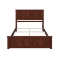 thumbnail image 4 of AFI Madison King Solid Wood Foundation Bed Frame with Matching Footboard, Walnut, 4 of 6