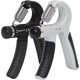 thumbnail image 1 of KAIYANG 2 ejercitadores de fuerza de agarre de mano, resistencia ajustable de 5 a 60 kg (negro y gris), 1 of 5
