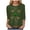Dark Green, variant on felwors St Patty's Day Shirt Women 2025 Casual Plus Size 3/4 Sleeve Irish Clover Shirts Funny Saint Patrick's Tunic Tops (Dark Green, L)