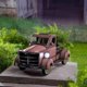 thumbnail image 4 of Del Jardín De La Camioneta Pickup Del Estilo Retro Con La Maceta Del Camión De Las Luces Del Coche Para El Patio Del Porche Noticed HA043507-05, 4 of 4