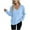 Sky Blue, variant on Erwazi Women's Sweaters Long Solid Color Sweater Fall Winter V Neck Long Sleeve Warm Soft Knitted Pullover