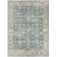 thumbnail image 2 of Nourison Astra Machine Washable 4' x 6' Teal Beige Vintage Indoor Rug, 2 of 10