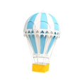 thumbnail image 1 of Adorno de globo de aire caliente, decoración para colgar en la pared, diseño de escena de fotografía, obra de arte colgante para centros de mesa, , Azul claro Baoblaze Escultura de globo aerostático, 1 of 8