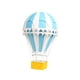 thumbnail image 1 of Adorno de globo de aire caliente, diseño de escena, decoración colgante de pared, accesorios de fotografía, encanto de estilo Retro para mesa, hogar, , Azul claro perfecl Escultura de globo aerostático, 1 of 8