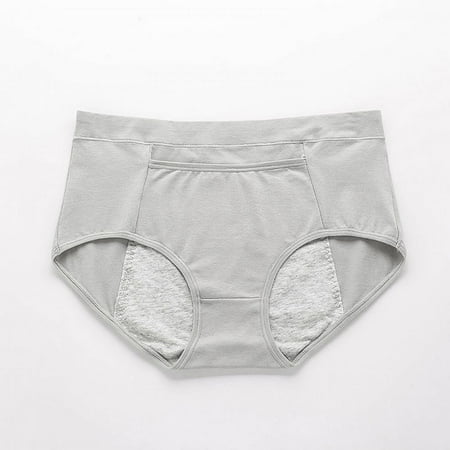 

Homadles Underwear Women- Cotton High Waisted Comfortable Breathable Slim Fit Stretch Hipster Panties Silver XXXL