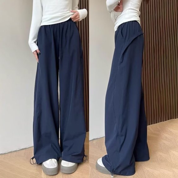 Cargo Pants High Elastic Waisted Joggers with Pocket Loose Fit Trousers Y2k Girls Summer Outfits 4-5 Years