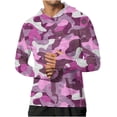 thumbnail image 2 of VBVC Men's Tropical Leaf UPF 50+ Sun Protection Hoodie,UV Block Lightweight Quick Dry Rash Guard Shirt for Men,Pink,S-3XL, 2 of 4