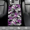 thumbnail image 2 of Yuyamidu Purple Camo Car Center Armrest Cover Camouflage Car Center Console Cover Flannel Arm Rest Cover for Truck SUV Van Fluffy Auto Interior Accessory, 2 of 7