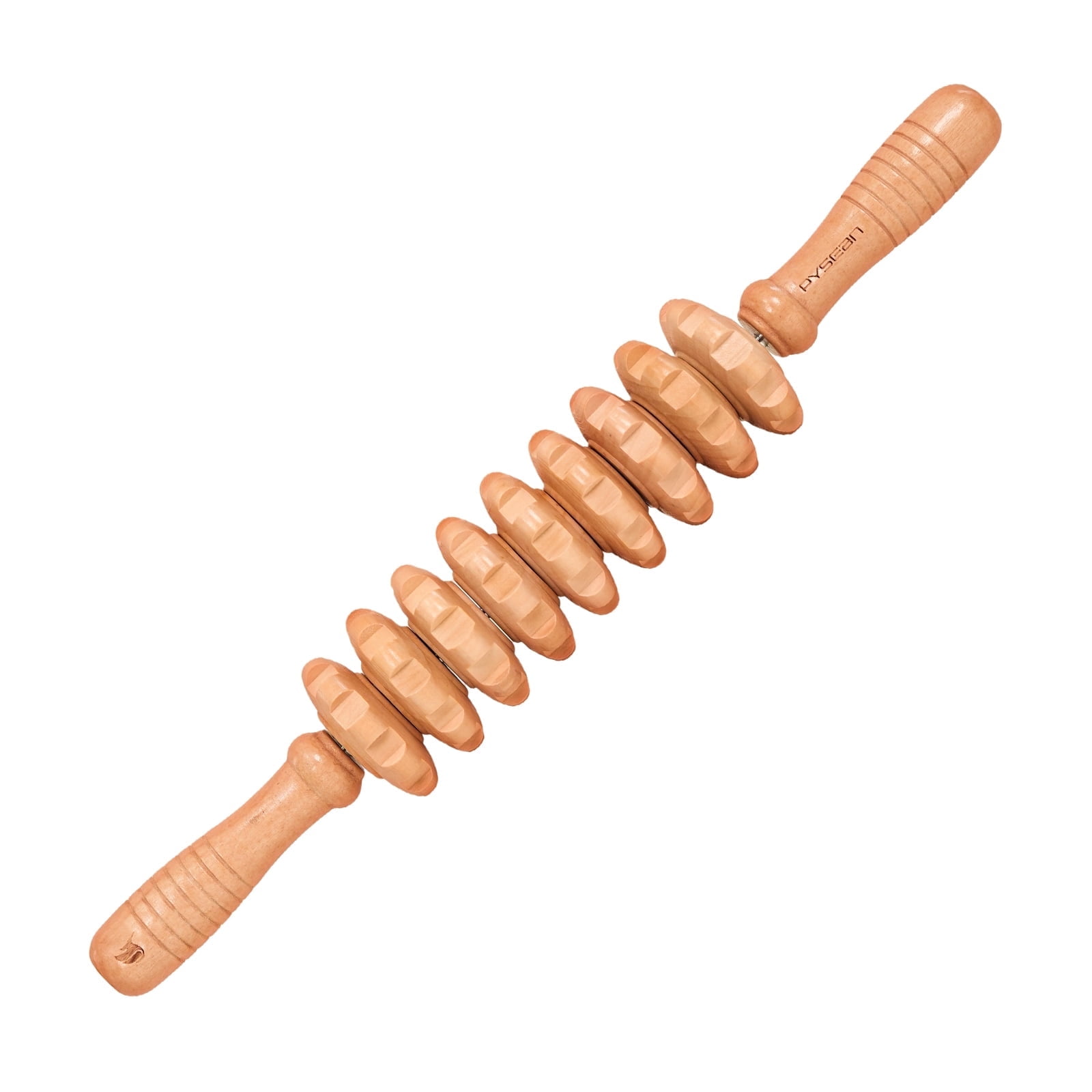 Wooden Massage Roller,Wood Therapy Massage Tools with 9 Rotating Rollers,Anti-Cellulite Body Sculpting Massager for Muscle Pain Relief,Fascia,Cellulite