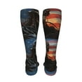 thumbnail image 6 of Yiaed Cyberpunk Skull American Flag Print Great elasticity Adult Stockings Sports socks for Men and Women-One Size, 6 of 8