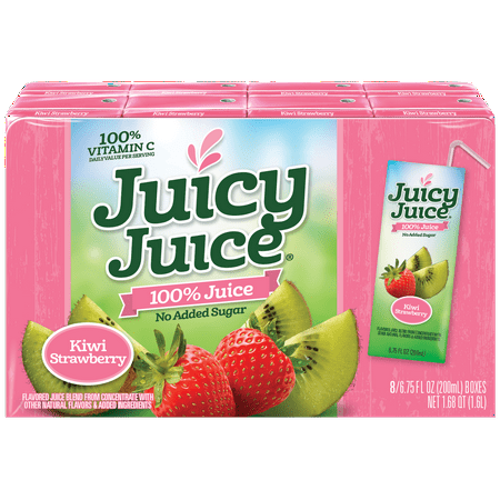 Kiwi Juice - Juicy Juice, Kiwi Strawberry Juice 6.75 oz. (32 Count)