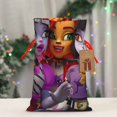 thumbnail image 4 of Pofeuu Monster High Print Christmas Gift Bag, Burlap Drawstring Pouch with Kraft Paper Card for Holiday, Party, and Birthday Wrapping-Small, 4 of 7