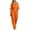 Orange-pants for women, variant on YanHoo Plus Size Jumpsuit for Women Half Sleeve V Neck Jumpsuits Wide Leg Pants Rompers with Pockets
