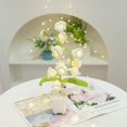 thumbnail image 2 of Lily Of The Valley Lamp, Led Table Lamp For Bedroom, Flower Table Lamp, Flower In Glass Lampshade, Bedside Desk Lamp, Artificial Flower Lamp For Bedro, 2 of 4
