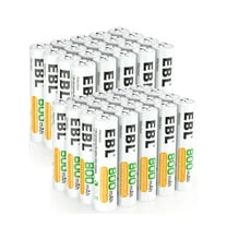 EBL Rechargeable AAA Batteries 800mAh (40 Pack), NiMH Triple a Batteries
