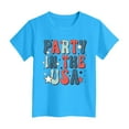 thumbnail image 4 of TOWED22 Girls Graphic 4th of July Shirts American Flag Tshirt Patriotic Top Independence Day Tee Tops（Blue,5-6 Y）, 4 of 4