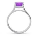 thumbnail image 4 of 2.50 Ct Emerald Cut Amethyst Gemstone Beautiful Engagement Ring for Ladies Solid 18K White Gold Size 8 by Diamond-Capitals, 4 of 8