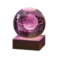thumbnail image 2 of xjwjuw Crystal Ball Night Light, Engraved LED Lamp, USB Powered, Warm Light, Decorative Gift for Birthday, Classmates, Girls, Boys, Desk Decor, 2 of 4