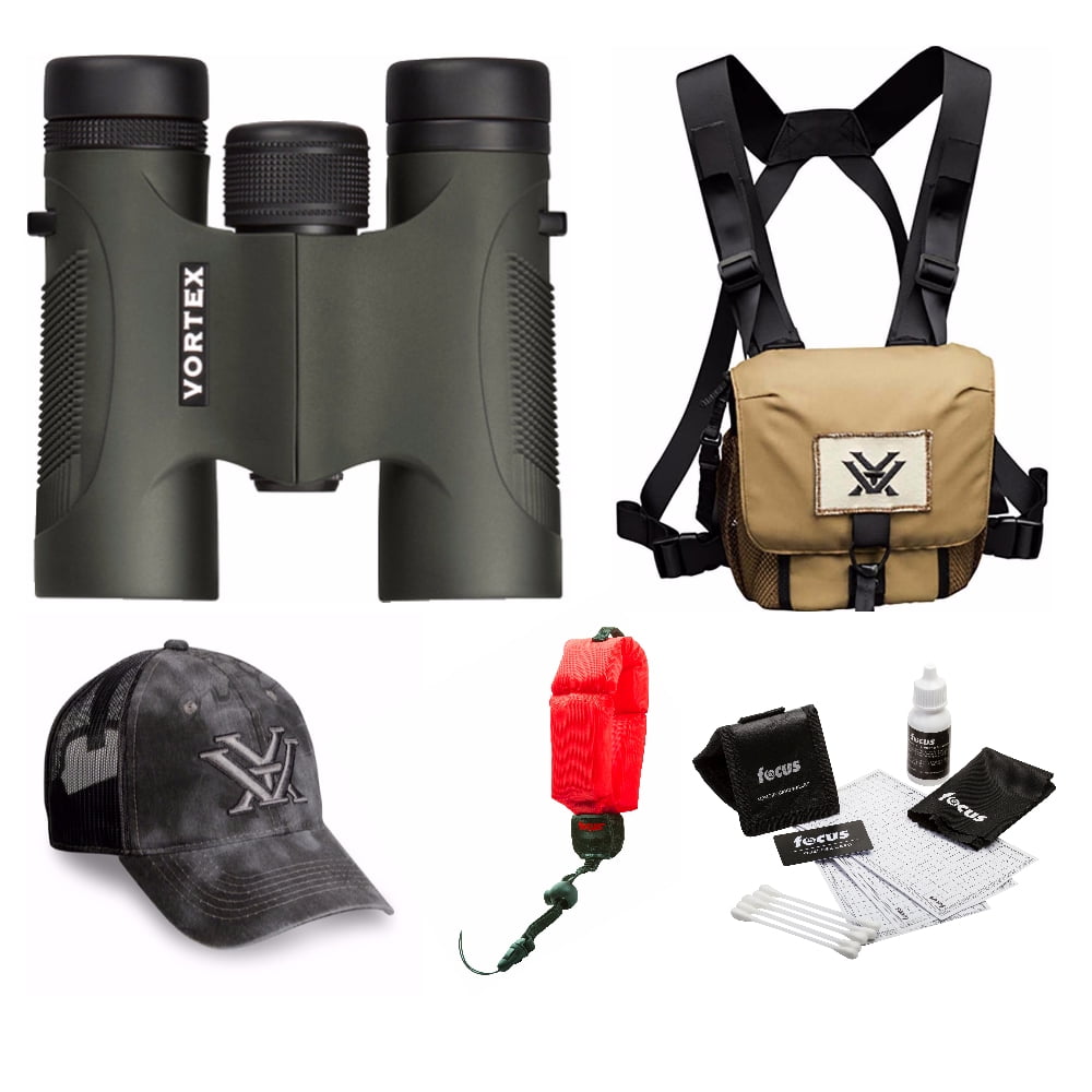 Vortex DiamondBack 8x28 Binocular + Glasspak Harness Bundle Walmart