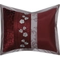 thumbnail image 3 of Nanshing Riley 7-Piece Comforter Set, Wine, California King, 3 of 5