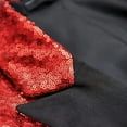 thumbnail image 4 of Mens Sequin Blazer Tuxedo Party Prom Wedding Tuxedo One Button Lapel Suit Jacket S, 4 of 4