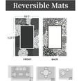 thumbnail image 3 of XNKOLMJ Outdoor Rug Carpet Waterproof Patio Rug 5x8 ft-Portable RV Camping Rug Mat-Non Fading Outdoor Area Rug for Deck Picnic Balcony Backyard Porch Beach Reversible Black &amp; White, 3 of 6