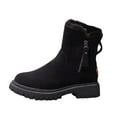 thumbnail image 2 of Fesfesfes Winter Warm Snow Boots for Women Plus Lined Boots Velvet Thick Boots Warm Flat Shoes Womens Ankle Boots 6(37), 2 of 5