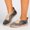 Gray, variant on YOUYEDIAN Sneakers for Women Fashion Color Block Comfy Slip On Casual Flats Versatile Round Toe Walking Shoes