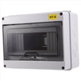 thumbnail image 2 of Caja de Protección de Distribución de Caja de Interruptor Mcb IP65 Caja de Riel DIN de Electrónica de Potencia ABS para Disyuntor HT-8 Vías, 2 of 5