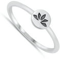 thumbnail image 4 of Classic Vintage Flower Ring .925 Sterling Silver Band Jewelry Female Male Unisex Size 10, 4 of 4