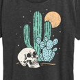 thumbnail image 3 of Instant Message - Cactus Skull - Women's Short Sleeve Graphic T-Shirt, 3 of 6