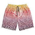 thumbnail image 2 of Honeii's Leopard Skins And Heads Print Men's Casual Shorts with Drawstring，Swim Trunks Quick Dry Beach Shorts, 2 of 5