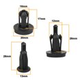 thumbnail image 3 of Unique Bargains 50 Pcs 10mm Plastic Push Type Rivet Retainer Fastener Bumper Pin Clips, 3 of 4