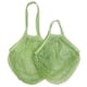 thumbnail image 1 of 2 bolsas de compras reutilizables, bolsa de malla portátil, bolsa de almacenamiento de frutas y verduras, bolsa de malla plegable de algodón ecológica para compras, verde, 1 of 5