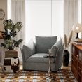 thumbnail image 6 of Accent Chairs Modern Style Chenille Oversized Armchair Accent Chair Single Sofa Lounge Chair for Living Room, Bedroom,Fabric Accent Chairs, 6 of 13