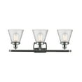 thumbnail image 6 of 916-3W-OB-G63-Innovations Lighting-Cone - 3 Light Bath Vanity In Industrial Style-11 Inches Tall and 26 Inches Wide-Oil Rubbed Bronze Finish-Light, 6 of 7