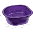 thumbnail image 2 of ForPro Universal Pedi Bath Liners - 50% THICKER - Fit Footsie Bath Plus Foot Bath, Disposable Pedicure Foot Tub Liners for Foot Spa Basins & Foot Bath Soaks, Purple, 100-Count, 2 of 9