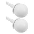thumbnail image 2 of Walking Stick Replacement Accessory Rolling Cane Tip Outdoor Use Plastic White Flexible Rotation 2Pcs, 2 of 5
