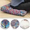 thumbnail image 5 of Meditation Pillow for Sitting, Boho Floor Cushion, Dutch Velvet Cushion for Yoga and Relaxation, Square Floor Pillow 22'' x 22'', 5 of 7