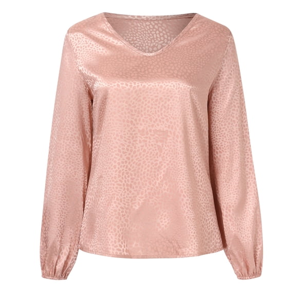 Vedolay Shirts for Women Trendy 2023 Long Sleeve Plaid Button Down Shirt Pink,2XL