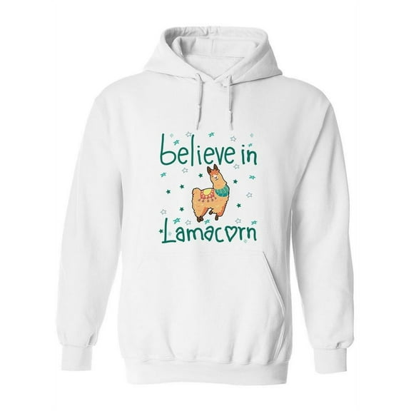 Believe In Llamacorn Hoodie Women -SPIdeals Designs, Female x-Large
