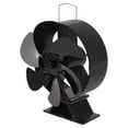 thumbnail image 3 of Ventilador de chimenea de 6 aspas con módulo termoeléctrico para estufa de leña, alimentado por calor, para el hogar., 3 of 14
