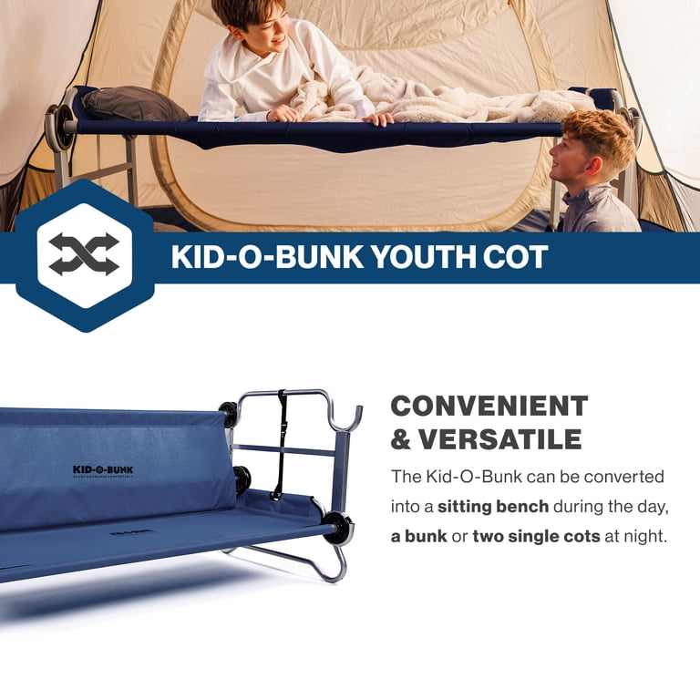 Disc-O-Bed, Youth Double Cot, Navy, 2 Pack, Kid-O-Bunk - Walmart.com