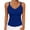 Blue, variant on Black Womens Ribbed Tank Top - Slim Fit Camisole, Soft Polyester Spandex for Layering, Casual, Workout,Size M
