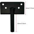 thumbnail image 5 of Self-Locking Gate Latch, Heavy Duty Post Mount Automatic Gravity Lever Wood/PVC Fence Gate Lock with Fasteners Hardware,for Secure PoolYardGardenSteel,Black, 5 of 7