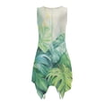 thumbnail image 6 of Uorisanigo Green Palm Leaf Couples' Outfits Husban and Wife Clothing Men's Short Sleeve Shirt Size 2XS Fashion Hawaiian Tops and Women's Tank Dress Flowy Beach Sundress, 6 of 7