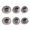 Silver, variant on Multiple Size Ear Tips Earplugs for LIVE 2 In Ear Earphones Devices Easy to Replace 3 Sizes Set