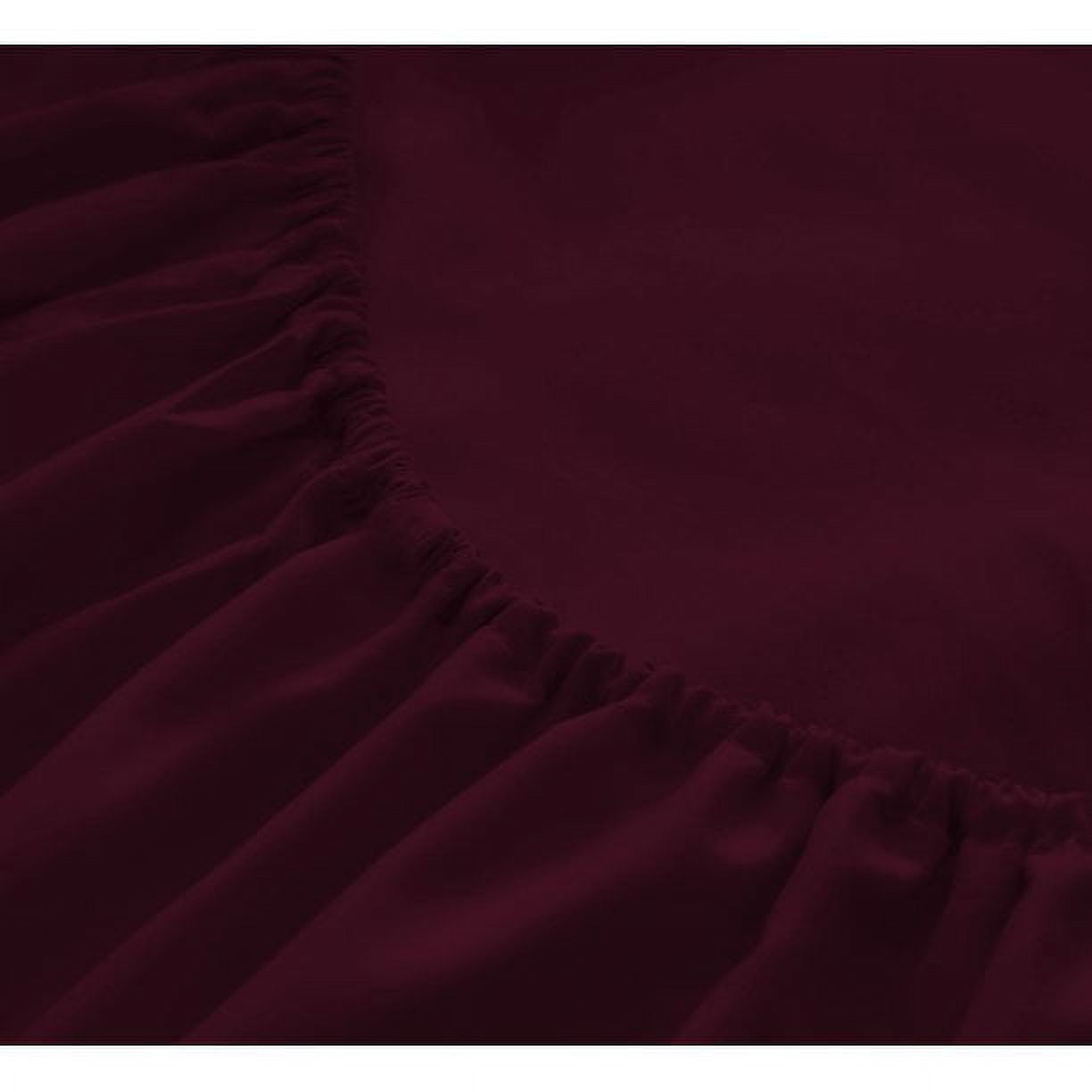 The Season Essentials Wrinkle Free Sheet Sets with Deep Pockets & Stain Resistant, 4 pc, 1800 Thread Count Based – Eggplant, King