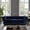 Blue, variant on Howcool 89" Chesterfield Sofa, Mid-Century Modern 3 Seater Faux Leather Couch with Low Back, Rolled Arms & Nailhead Trim for Living Room or Office,Dark Grey