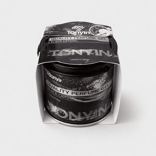 Tonyin Quality Perfume Gel Black Crystal Aromatizante para Auto 80 g | Gel Ambientador para Interior de Vehículos
